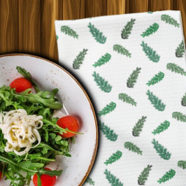 Woodland Gräs Träd Grenar Kökshandduk