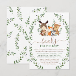 Woodland Greenery Forest Animals Bokar för Baby Tilläggskort