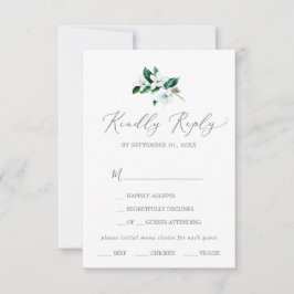 Woodland Greenery Menu Choice OSA kort