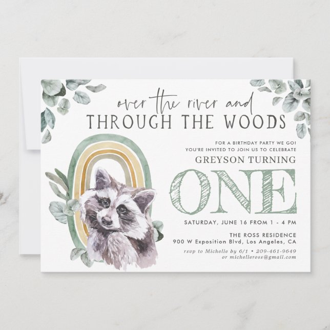 Woodland Greenery | Skogsdjur och regnbågar (Framsida)