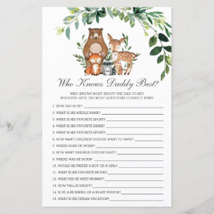 Woodland Greenery som känner pappa Best Shower Gam