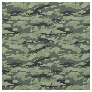 Woodland Grönt Camo Mönster för DIY Masks Tyg