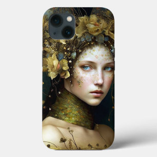 Woodland Grönt Fairy Fantasy Art