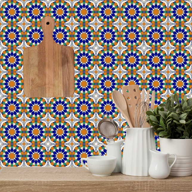 Woodland Harmony Moroccan Mosaic Mönster Kakelplatta (Skapare uppladdad)