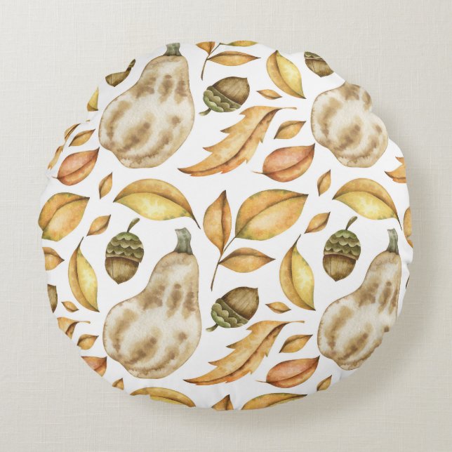 Woodland Harvest Rund Kudde (Framsidan)