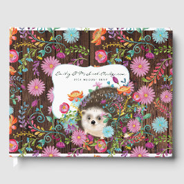 Woodland Hedgehog Guest Bok Rustic Cute