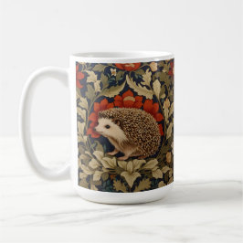 Woodland Hedgehog William Morris Inspired Kaffemugg
