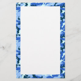 Woodland Himlar Blue Camouflage Brevpapper