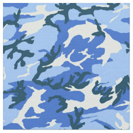Woodland Himlar Blue Camouflage Tyg