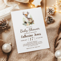Woodland Hjort Animal Baby Shower