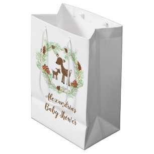 Woodland Hjort Animals Baby Shower Gift Bag
