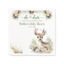 Woodland Hjort Baby Shower Boy