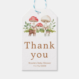Woodland Hjort Baby Shower Presentetikett