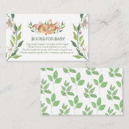 Woodland Hjort Blommigt Greenery Bokar för Baby Tilläggskort