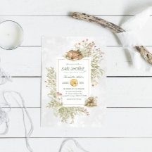 Woodland Hjort | Inbjudan till Forest Baby Shower