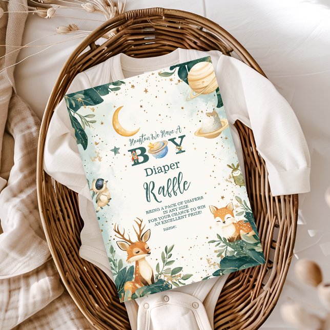 Woodland Houston Vi Har En Pojkblöja Lotteri Tilläggskort (Skapare uppladdad)