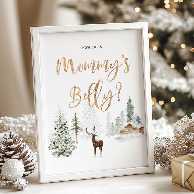 Woodland hur stort är mamma-belly? poster (Skapare uppladdad)