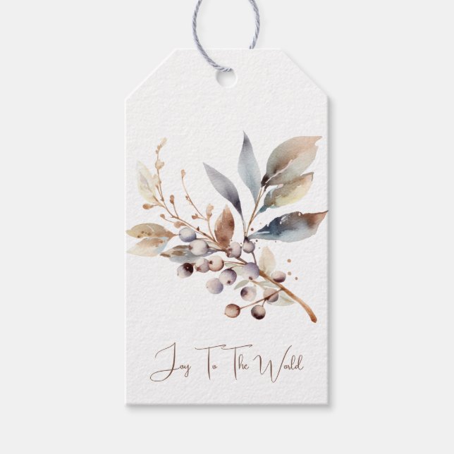 Woodland jul Berries Presentetikett (Framsidan)