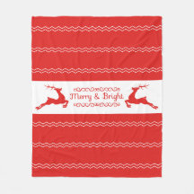 Woodland jul Fleece Blanket