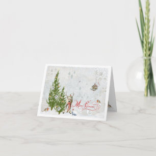 Woodland jul helgkort