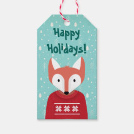 Woodland jul presentetikett