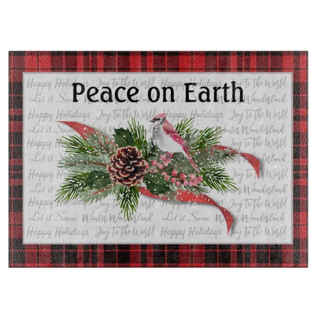 Woodland jul | Röd kardinal (Framsidan)