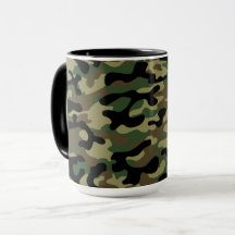Woodland Khaki Kamouflage Mönster