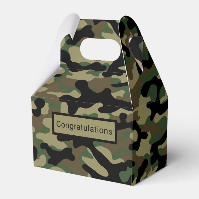 Woodland Khaki Kamouflage  Presentaskar (Framsidan Sidan)