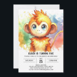 Woodland Kids Monkey Birthday Inbjudningar<br><div class="desc">Fira i naturens hjärta med Woodland Kids Monkey Birthday-inbjudan. Med söta apor och inslag i skogen kan du anpassa informationen för alla åldrar med hjälp av den här redigerbara mallen. Ladda ned och skriv ut det direkt hemma eller skicka det digitalt för en charmerande och unik inbjudan.</div>