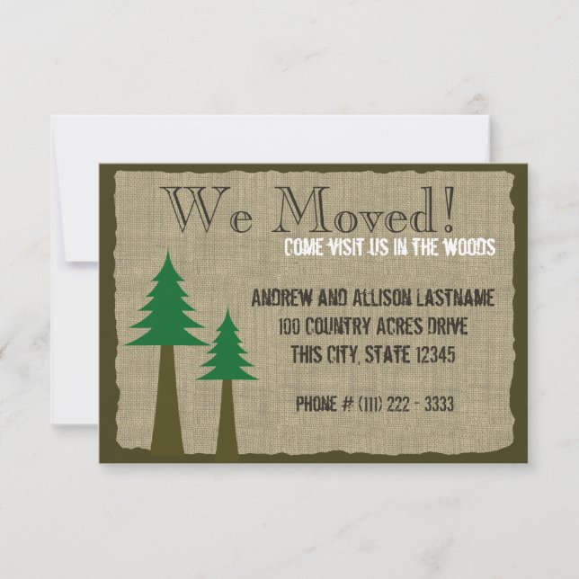 Woodland Land New Home Meddelande (Framsida)