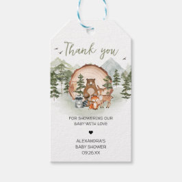 Woodland Låt Äventyr börja med favoritmärkord Presentetikett