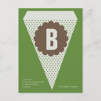 Woodland Light Banner Flagga Vykort