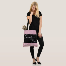 Woodland Löv Rosa Rabbit William Morris Mönster Tygkasse