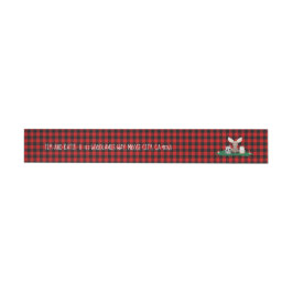 Woodland Lumberjack Baby Shower Animals Rustic Etikettband