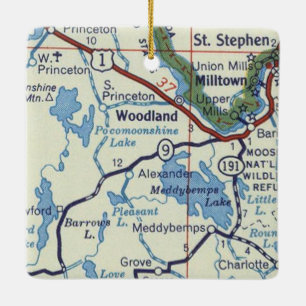 Woodland Maine Washington Julgransprydnad Keramik