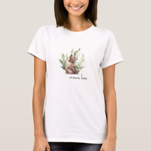 Woodland Mamma Bear Baby Shower T-Shirt