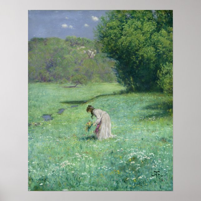 Woodland Meadow, 1876 Poster (Framsidan)