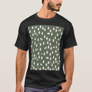 Woodland Mönster Grönt T Shirt