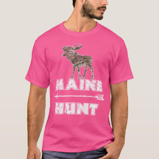 Woodland Moose Shirt Maine Nature Hiking Hunting G T