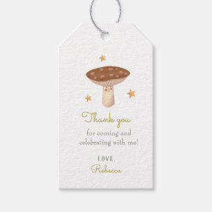 Woodland Mushroom Birthday Gift Märkres Presentetikett