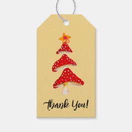 Woodland Mushroom Löv Fall Baby Shower Tack Presentetikett