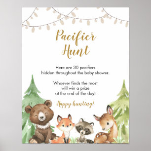 Woodland Nappar Hunt Poster