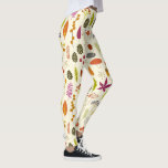 Woodland Natature Leggings<br><div class="desc">Hösten höst löv,  bär,  gräs-koner och alla typer av naturområden och bobs. Originalkonst av Nic Squirrell.</div>
