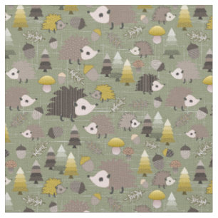 Woodland Nocvändal Hedgehogs Tyg