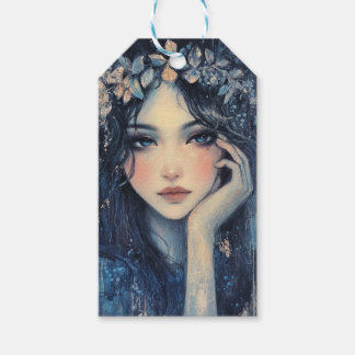 Woodland Nymph Enchantress Decoupage Presentetikett