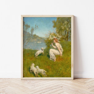 Woodland Nymph John Collier Poster