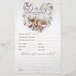 Woodland Oh Hjort Winter Baby Shower Game