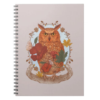 Woodland Owl Notebook Anteckningsbok