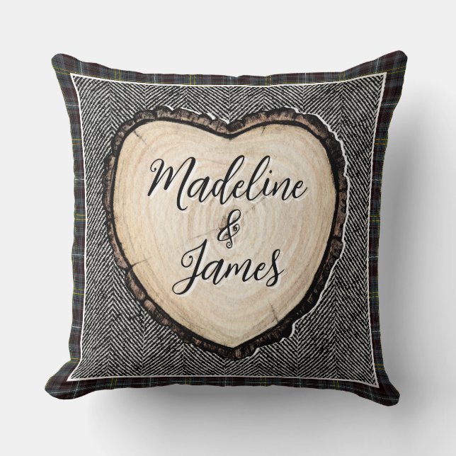 Woodland Par Personlig Namn Pillow Kudde (Framsida)