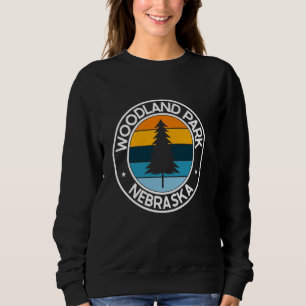 Woodland Park Nebraska NE USA City Pride Retro Sol T Shirt
